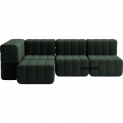Ambivalenz - Curt Sofa Set 9 Dunkelgrün (Dama 0061)
