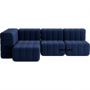 Ambivalenz - Curt Sofa Set 9 Dunkelblau (Jet 6098)