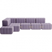 Ambivalenz - Curt Sofa Set 12 Flieder (Dama 0039)