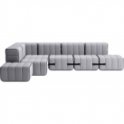 Ambivalenz - Curt Sofa Set 12 Grau (Jet 9803)