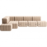 Ambivalenz - Curt Sofa Set 12 Beige / Grau (Dama 0029)