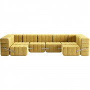 Ambivalenz - Curt Sofa Set 15 Gelb (Barcelona Cornhusk V3347/50)