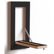 Ambivalenz - Fläpps Kleiderstange Hängrail 20x40 cm | Schwarz