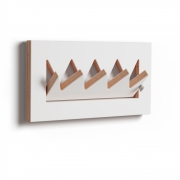 Ambivalenz - Fläpps Garderobe Crownhäng 40x20 cm | Weiß