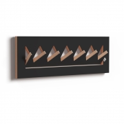 Ambivalenz - Fläpps Garderobe Crownhäng 60x20 cm | Schwarz