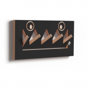 Ambivalenz - Fläpps Garderobe Monsterhäng 40x20 cm | Schwarz