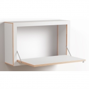 Ambivalenz - Fläpps Box Sekretär 80x50 cm | Weiß