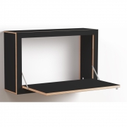 Ambivalenz - Fläpps Box Sekretär 80x50 cm | Schwarz