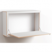 Ambivalenz - Fläpps Box Sekretär 100x60 cm | Weiß