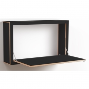 Ambivalenz - Fläpps Box Sekretär 100x60 cm | Schwarz