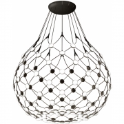 Luceplan - Mesh D86 LED Pendelleuchte Ø80 cm, Phasenabschnitt 