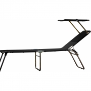 Fiam - Amigo 40+ Sun Sonnenliege mit Sonnendach Schwarz