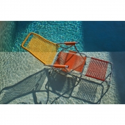 Fiam - Spaghetti Sessel / Liegestuhl Multicolor Rot