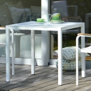 Fiam - Aria Tisch 80 x 80 cm | Weiß