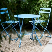 Fiam - Sirio Klapptisch rund Hellblau