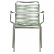 Fiam - Mya Spaghetti Stapelsessel PVC-Band: Salbei