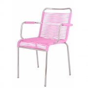 Fiam - Mya Spaghetti Stapelsessel PVC-Band: Pink