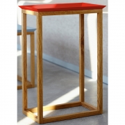 Jan Kurtz - Mira Beistelltisch 60,5 x 37,7 x H 34 cm | Rot