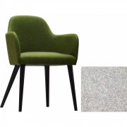 Jan Kurtz - Flaminia Sessel Hellgrau | Eiche