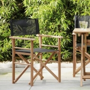 Jan Kurtz - Maxx Regiesessel Teak Schwarz