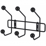 Jan Kurtz - Crick Garderobenleiste mit 6 Haken Schwarz