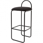 AYTM - Angui Barhocker  H 92,5 cm Anthrazit Bouclé