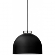 AYTM - Luceo Rund Pendelleuchte Schwarz / Durchsichtig, Ø45 cm