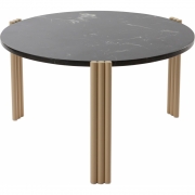 AYTM - Tribus Couchtisch Ø 60 cm Sand hell / Schwarz