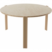 AYTM - Tribus Couchtisch Ø 80 cm Sand hell / Travertin