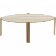 AYTM - Tribus Couchtisch Oval Sand hell / Travertin