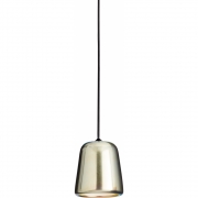 New Works - Material Pendelleuchte Gelber Stahl (mit schwarzem Kabel)