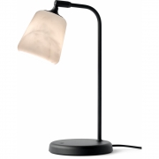 New Works - Material Tischleuchte Das schwarze Schaf (Wh Marble/BL)