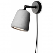 New Works - Material Wandlampe Hellgrauer Beton