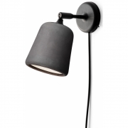 New Works - Material Wandlampe Dunkelgrauer Beton