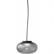 New Works - Karl-Johan Pendelleuchte LED Ø23 Geräuchertes Glas