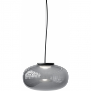 New Works - Karl-Johan Pendelleuchte LED Ø40 Geräuchertes Glas