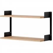 New Works - Wandregal 450 Eiche / Schwarz