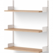 New Works - Wandregal 900 Eiche / Weiß