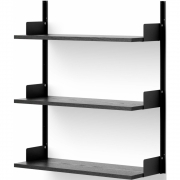 New Works - Wandregal 900 Schwarz / Schwarz