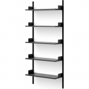 New Works - Wandregal 1900 Schwarz / Schwarz