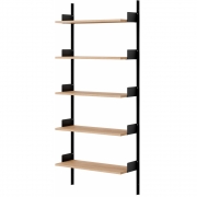 New Works - Wandregal 1900 Eiche / Schwarz