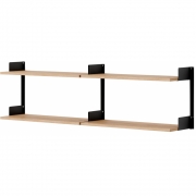 New Works - Chamber Wandregal 450 Eiche / Schwarz