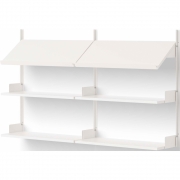New Works - Office Wandregal 900 Weiß / Weiß