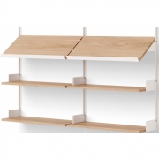 New Works - Office Wandregal 900 Eiche / Weiß