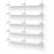 New Works - Library Wandregal 1900 Weiß / Weiß