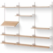 New Works - Display Wandregal 1900 Eiche / Weiß