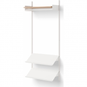 New Works - Wardrobe Regal 1 Eiche / Weiß