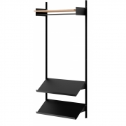 New Works - Wardrobe Regal 1 Eiche / Schwarz