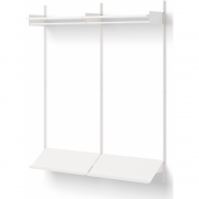 New Works - Wardrobe Regal 2 Weiß / Weiß
