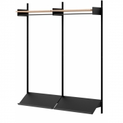 New Works - Wardrobe Regal 2 Eiche / Schwarz